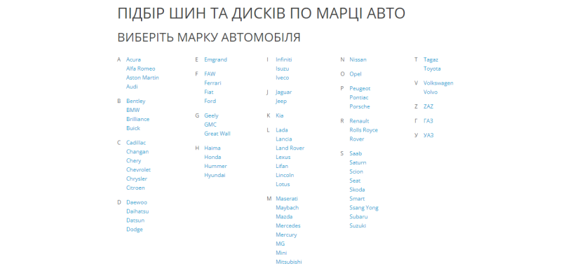 Модуль підбору шин та дисків Опенкарт 3.0.3.9 php-8.0