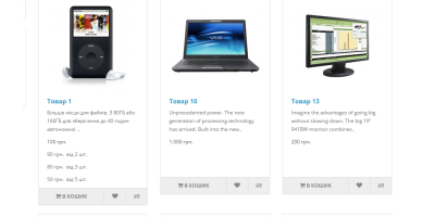 Оптові ціни в списку товарів Opencart 2.3 українською